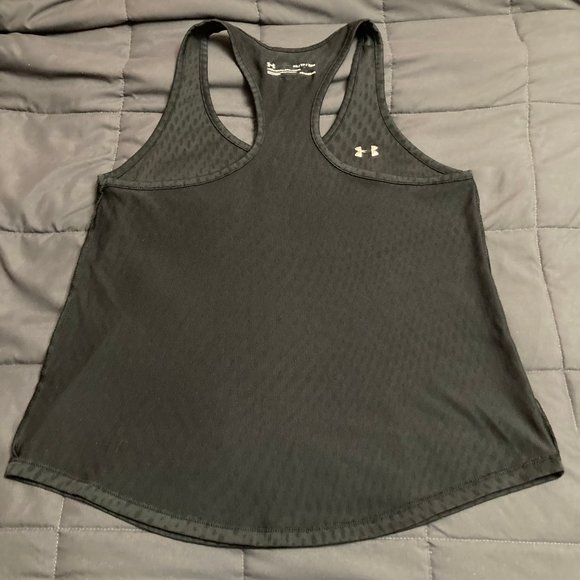 Under Armour Mesh Heatgear Loose Fit Black Tank  Size: Extra Small - Picture 15 of 15
